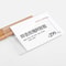 Acrylic Tabletop Sign Holder With Wooden Base Adjustable Display Stand For Retail Price Tags 1