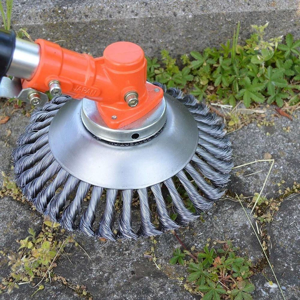 HeavyDuty Steel Wire Grass Trimmer Head For Lawn Mower Weed Removal 0