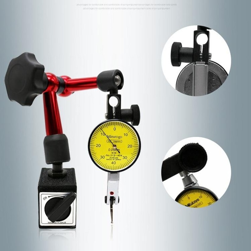 Precision Magnetic Base Dial Indicator Stand With Universal Adjustment Arm For Mechanical Measureme 3