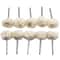10PCS Wool Polishing Wheel Set For Rotary Tools Precision Finishing Kit 2