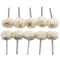 10PCS Wool Polishing Wheel Set For Rotary Tools Precision Finishing Kit 2