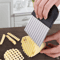 Stainless Steel Crinkle Cutter Knife For Wavy Fries Veggies Durable French Fry Cutter 6