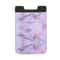 Marble Pattern Phone Card Holder With Stretch Pocket Slim Stickon Wallet For Phone 7