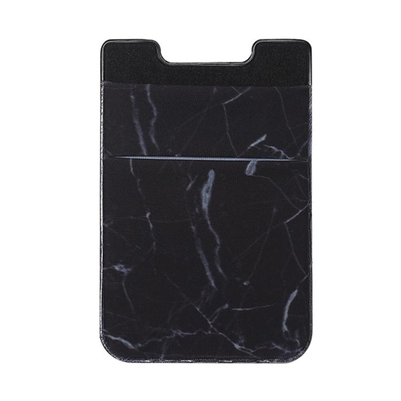 Marble Pattern phone card holder with Stretch Pocket Slim stick-on wallet for phone