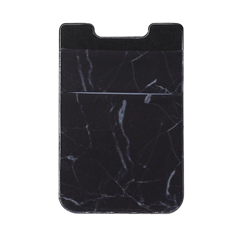Marble Pattern Phone Card Holder With Stretch Pocket Slim Stickon Wallet For Phone 9