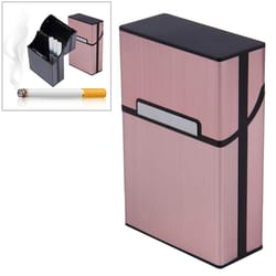 slim aluminum cigarette case pocket holder, durable waterproof tobacco storage box