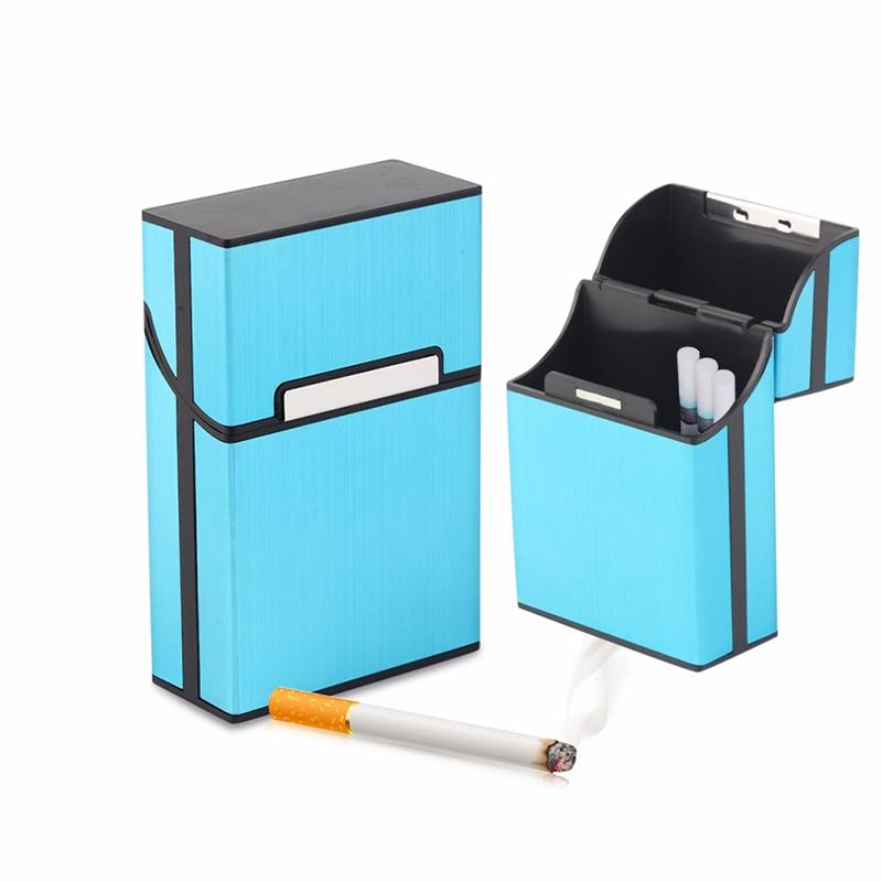 Slim Aluminum Cigarette Case Pocket Holder Durable Waterproof Tobacco Storage Box 6