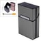 Slim Aluminum Cigarette Case Pocket Holder, Durable Waterproof Tobacco Storage Box