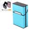 Slim Aluminum Cigarette Case Pocket Holder Durable Waterproof Tobacco Storage Box 12