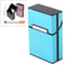 Slim Aluminum Cigarette Case Pocket Holder Durable Waterproof Tobacco Storage Box 12