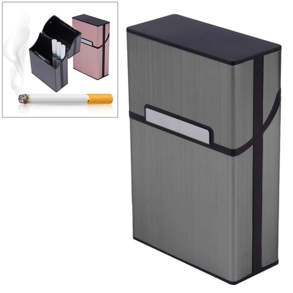 Slim Aluminum Cigarette Case Pocket Holder Durable Waterproof Tobacco Storage Box 10