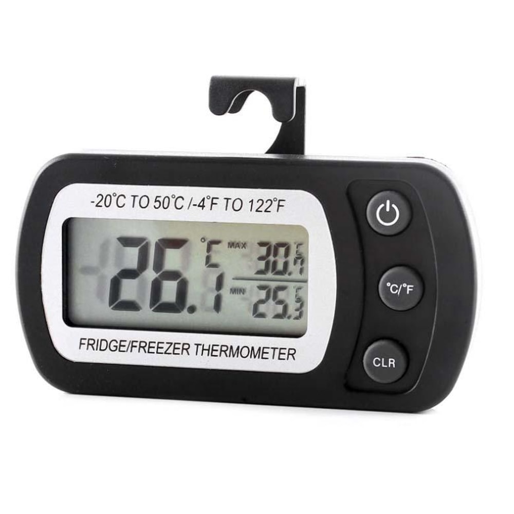 Digital LCD Fridge Thermometer Waterproof Freezer Temperature Monitor With Sensor 0