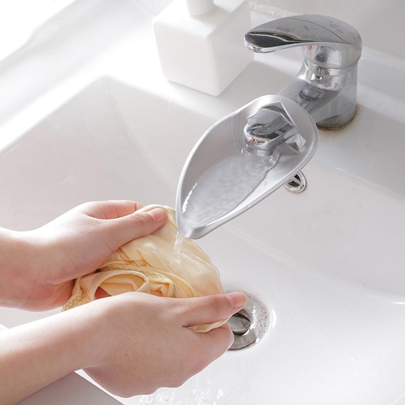 Kids Faucet Extender For Sink Soft Silicone Toddler Hand Washing Aid 8