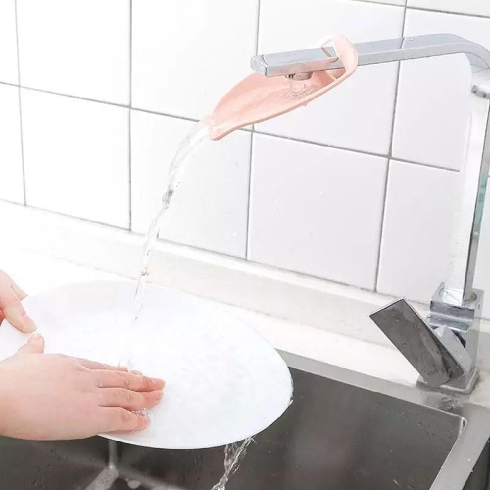 Kids Faucet Extender For Sink Soft Silicone Toddler Hand Washing Aid 5