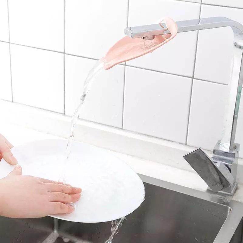 Kids Faucet Extender For Sink Soft Silicone Toddler Hand Washing Aid 5