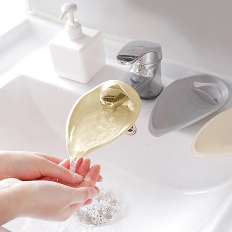 Kids Faucet Extender For Sink Soft Silicone Toddler Hand Washing Aid 7