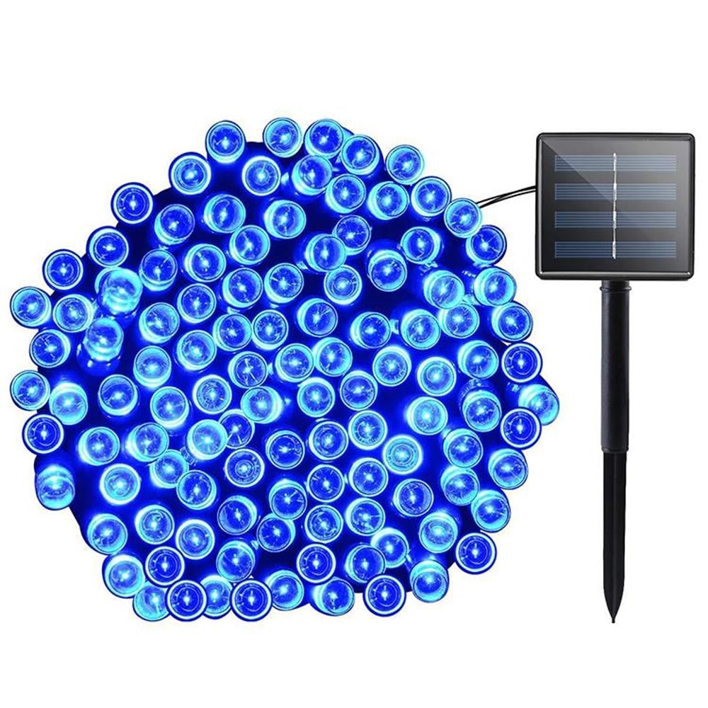 200 LED Solar String Lights Outdoor Waterproof Warm White Christmas Garden Lights 1