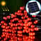 200 LED Solar String Lights Outdoor Waterproof Warm White Christmas Garden Lights 12