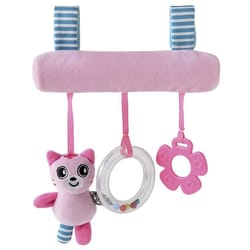 cartoon animal baby stroller toy with rattle soft crib hanging toy for sensory development