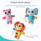 Cartoon Animal Baby Stroller Toy With Rattle Soft Crib Hanging Toy For Sensory Development 3