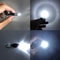 2pcs Mini Keychain Flashlight LED Pocket Emergency Light For Camping Hiking Everyday Carry 3