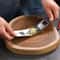 Stainless Steel Garlic Press Roller Manual Garlic Mincer Kitchen Tool 2