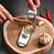 Stainless Steel Garlic Press Roller Manual Garlic Mincer Kitchen Tool 3