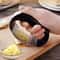 Stainless Steel Garlic Press Roller Manual Garlic Mincer Kitchen Tool 0