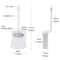 Motion Activated Toilet Night Light with 8 Color LED Bathroom Sensor Light
