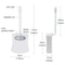 Motion Activated Toilet Night Light with 8 Color LED Bathroom Sensor Light
