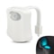 Motion Activated Toilet Night Light with 8 Color LED Bathroom Sensor Light