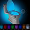 Motion Activated Toilet Night Light with 8 Color LED Bathroom Sensor Light