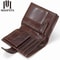 Vintage Genuine Leather Bifold Wallet For Men With Coin Pocket Card Holder 1