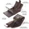 Vintage Genuine Leather Bifold Wallet For Men With Coin Pocket Card Holder 4