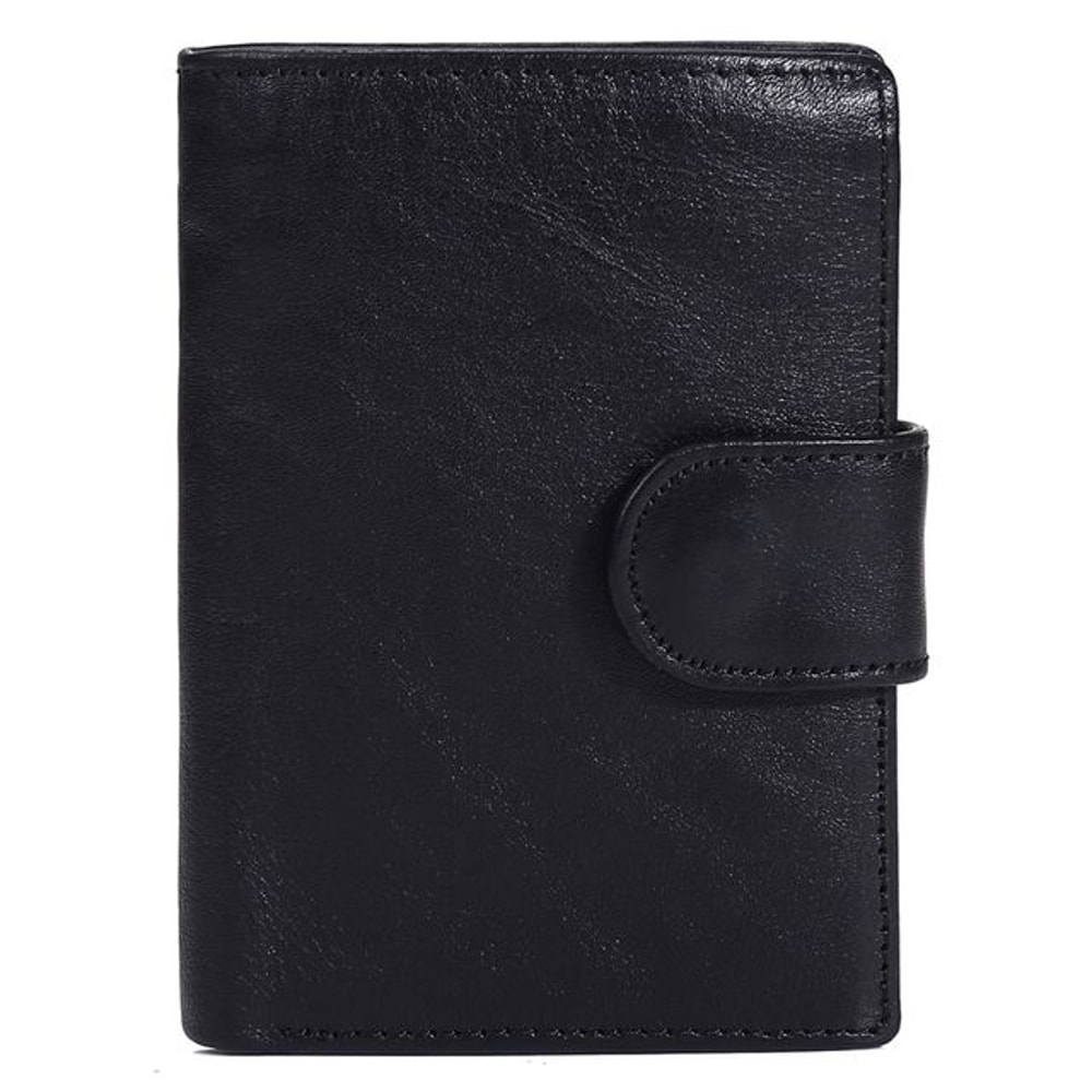 Vintage Genuine Leather Bifold Wallet For Men With Coin Pocket Card Holder 10