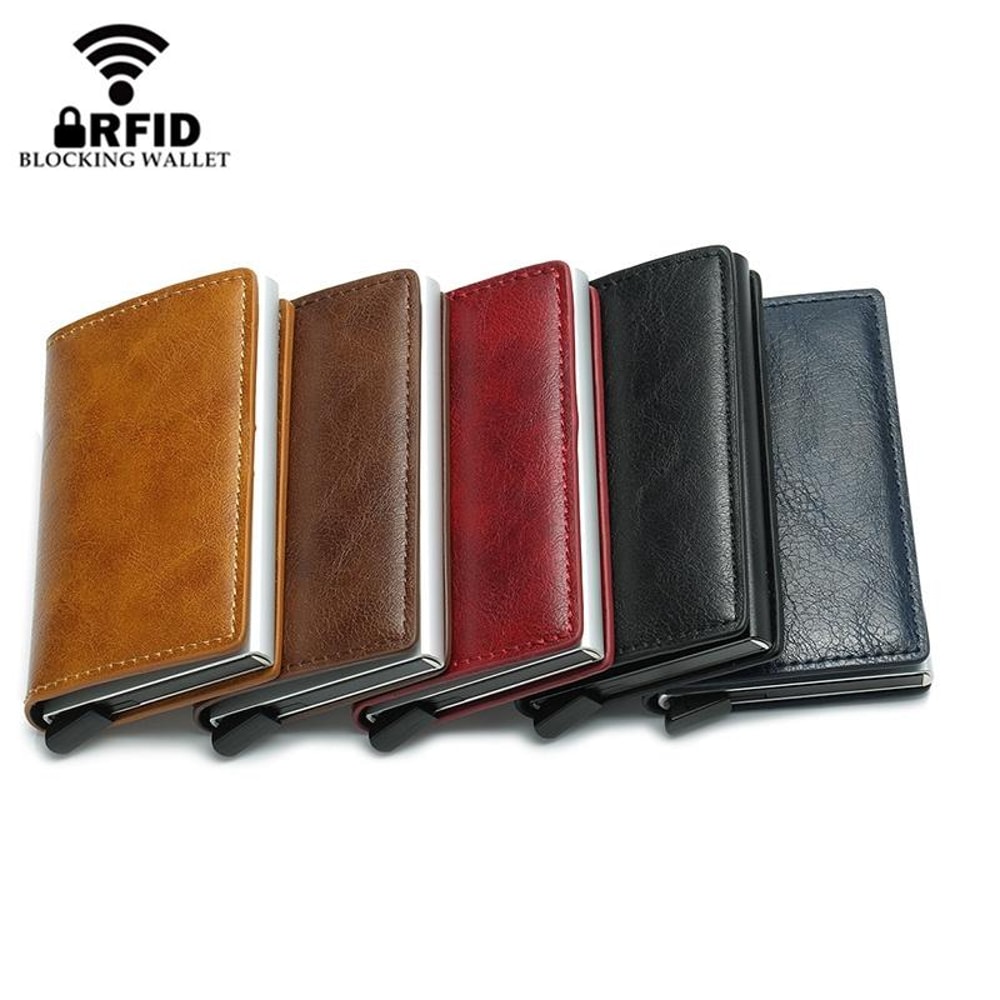 RetroShield RFID Wallet With PopUp Card Holder Elastic Cash Pocket 5