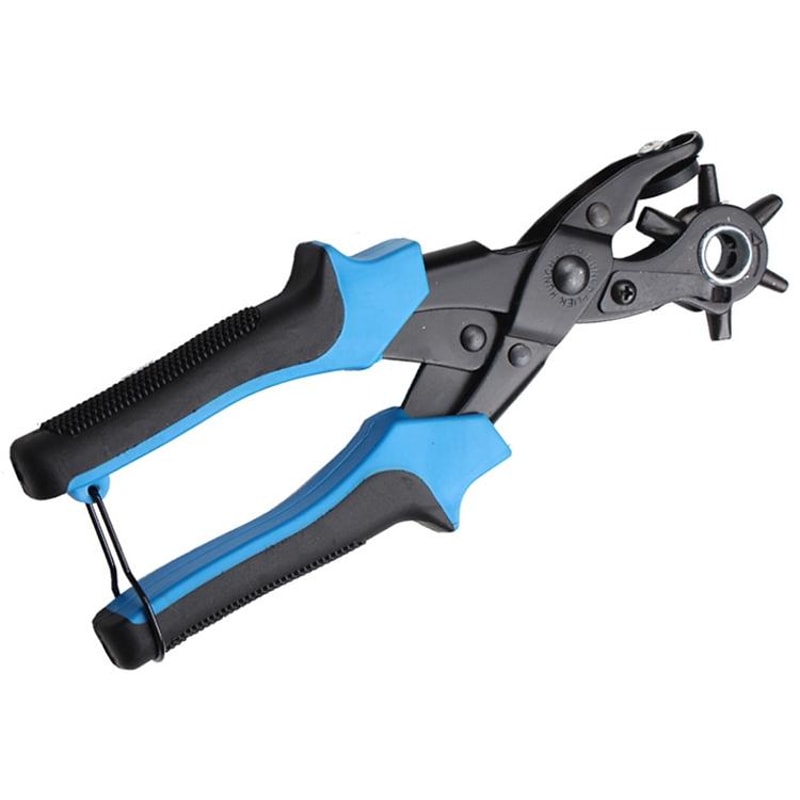 6 Hole Leather Hole Punch Tool For Belts Fabric DIY Craft Repairs 8