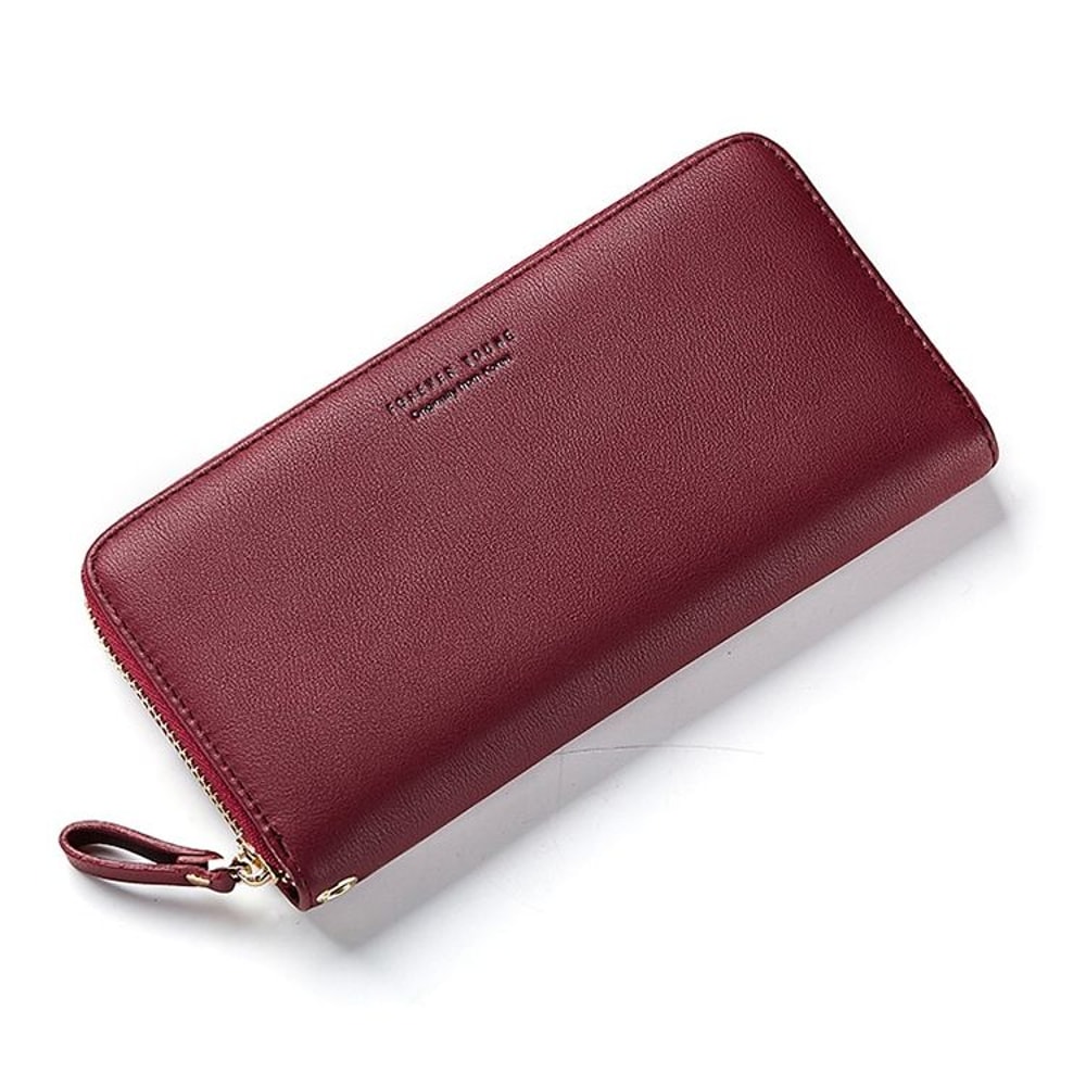 Elegant Women Long Clutch Wallet With Phone Pocket And Large Capacity Card Holder 8