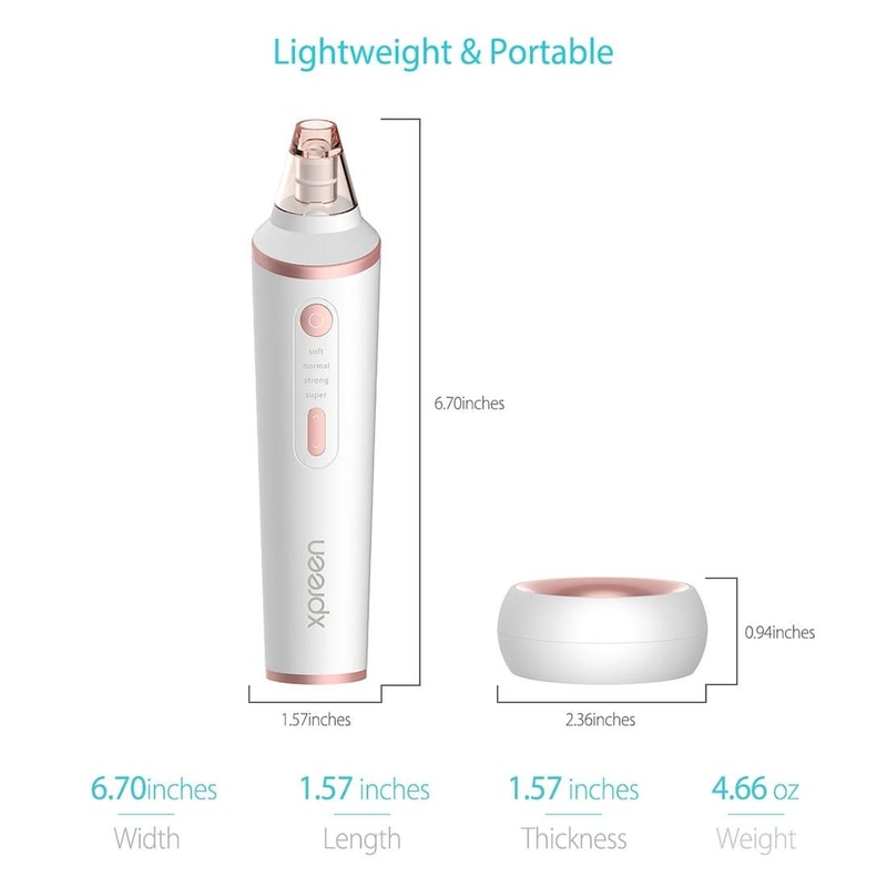 Blackhead Remover Pore Vacuum With LED Light Wireless Charging 6