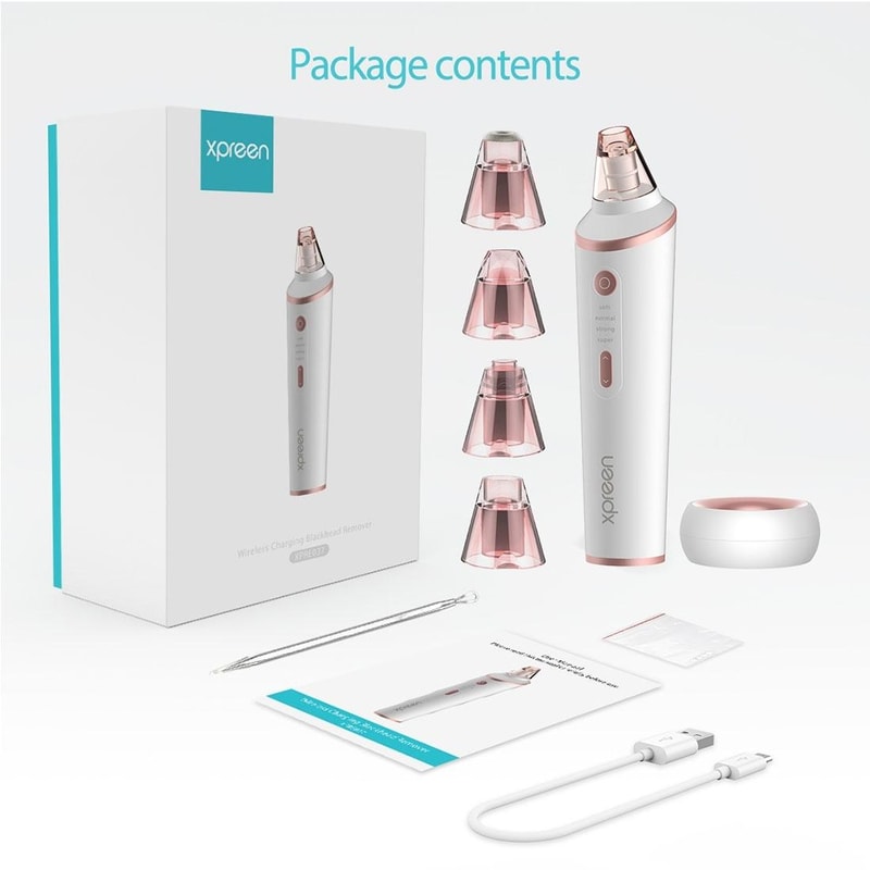 Blackhead Remover Pore Vacuum With LED Light Wireless Charging 9