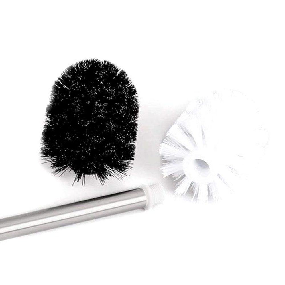 Stainless Steel Toilet Brush Set With Wall Holder For Deep Bathroom Cleaning 2
