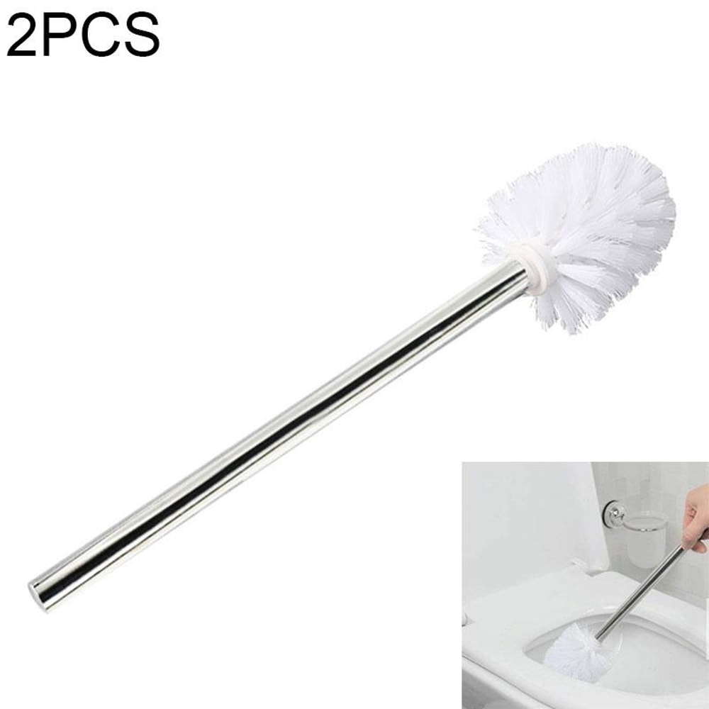 Stainless Steel Toilet Brush Set With Wall Holder For Deep Bathroom Cleaning 3