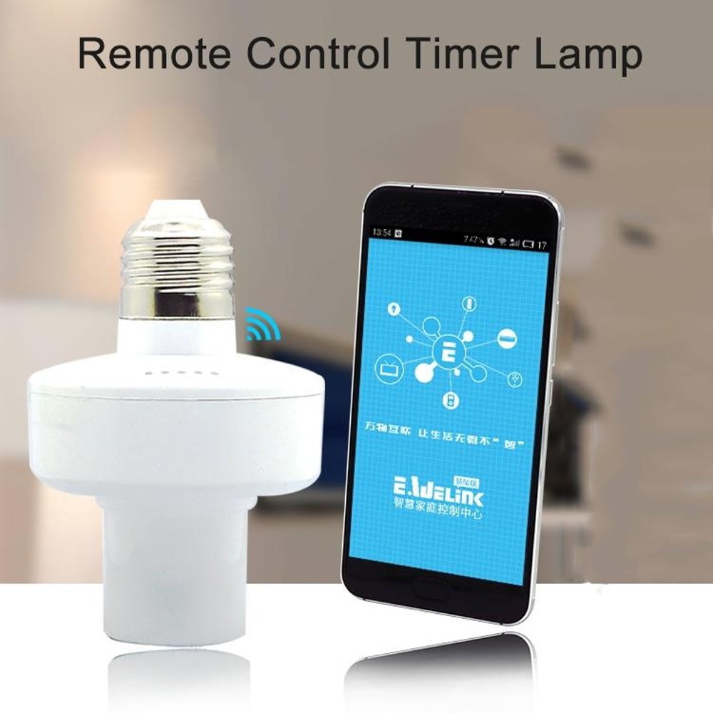 Sonoff WiFi Smart Light Socket With Alexa Voice Control E27 Remote Lamp Holder 4