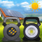 Solar Rechargeable COB LED Work Light Portable Camping Emergency Lamp Power Bank