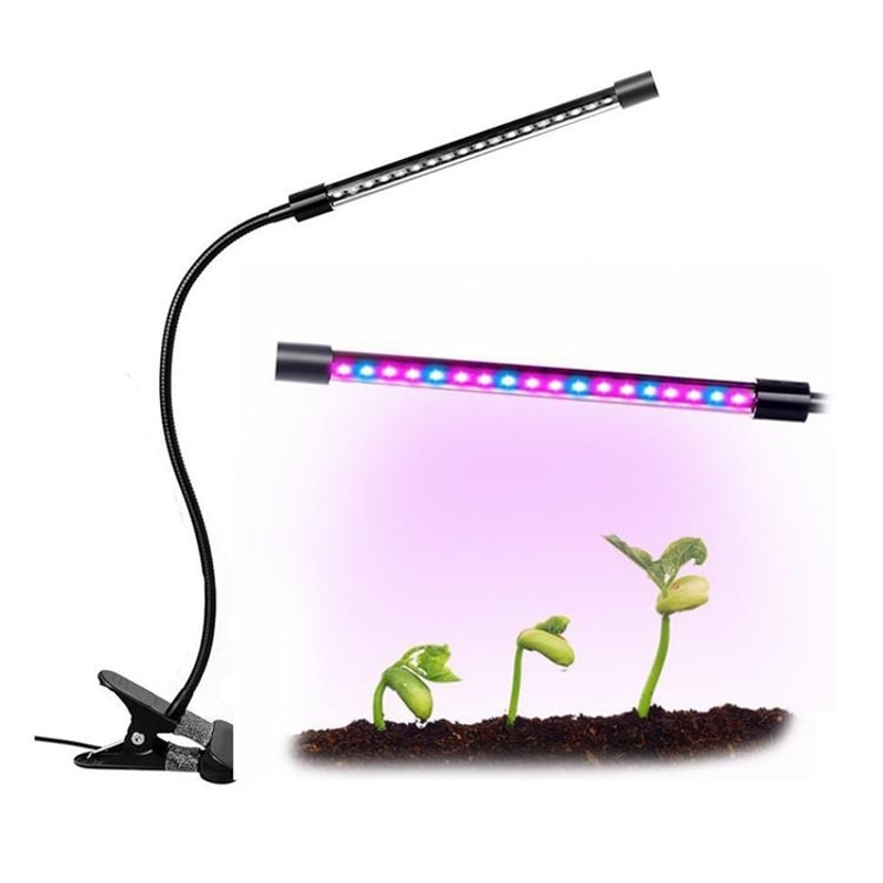 Triple Head LED Grow Light with Timer & Adjustable Full Spectrum for Indoor Plants