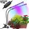 Triple Head LED Grow Light with Timer & Adjustable Full Spectrum for Indoor Plants