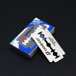 professional eyebrow razor blades stainless steel double edge grooming set for precision shaving