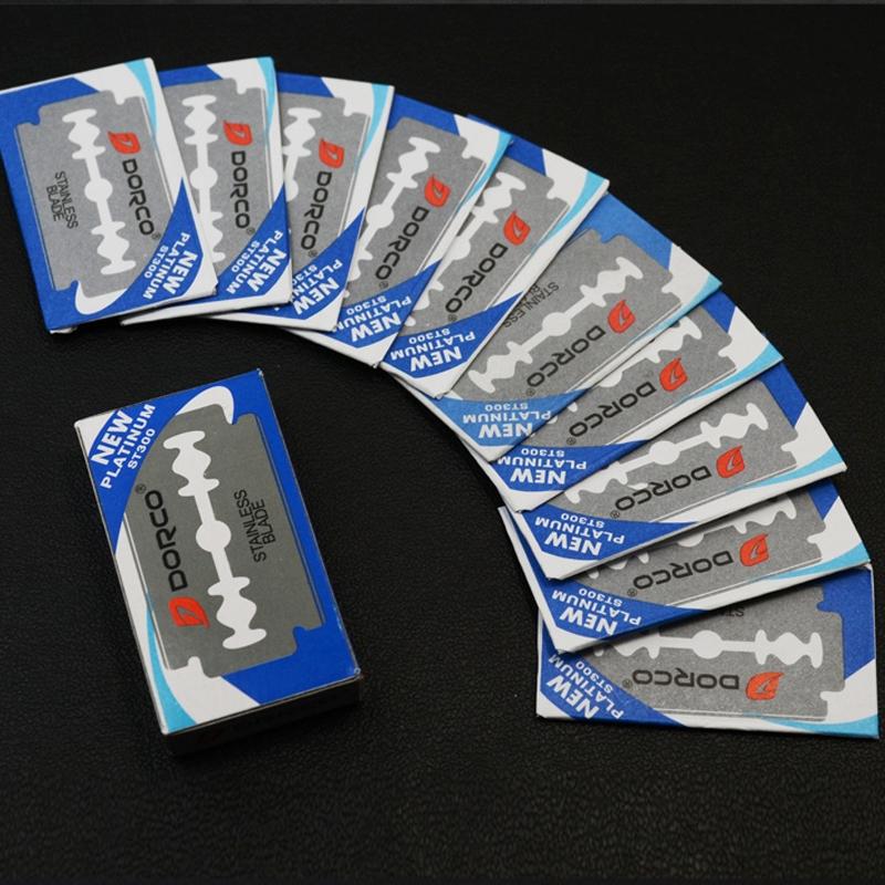 Professional Eyebrow Razor Blades Stainless Steel Double Edge Grooming Set for Precision Shaving