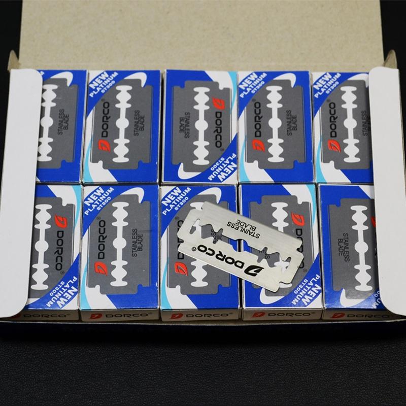 Professional Eyebrow Razor Blades Stainless Steel Double Edge Grooming Set for Precision Shaving
