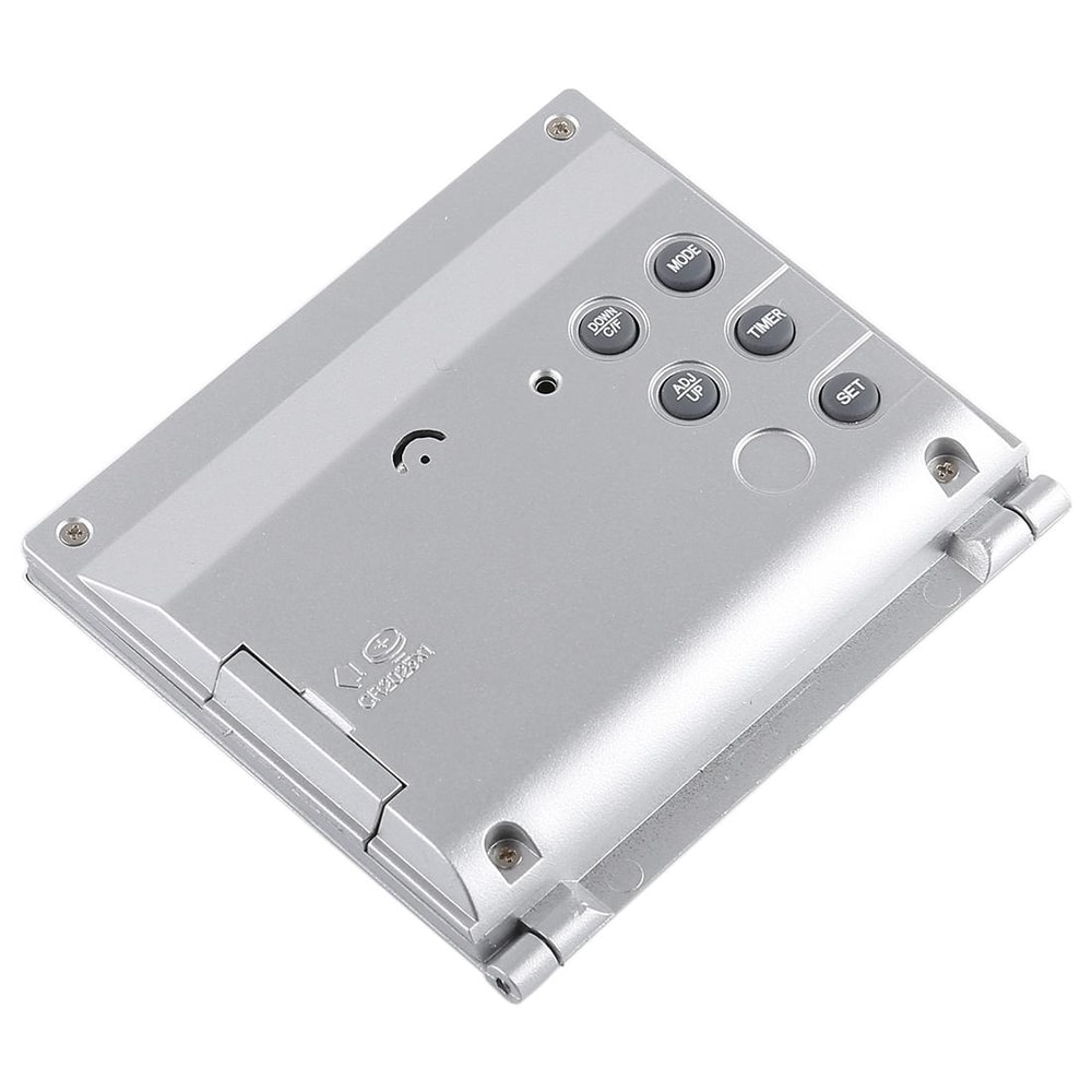 Portable Digital Travel Alarm Clock With LCD Display Temperature Monitor Foldable Stand 4